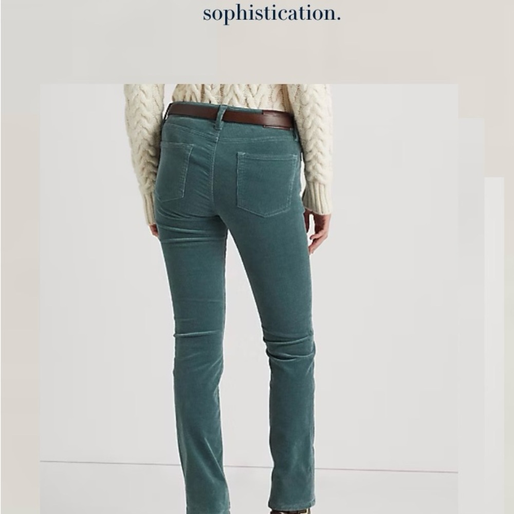 Ralph Lauren Women's Teal Straight Leg Jeans